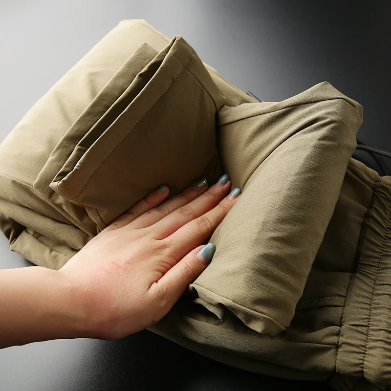 Pantalones de plumón ligeros y cálidos para hombre, pantalón de invierno para deportes al aire libre, esquí, Fitness, senderismo, correr, pesca, entrenamiento, Cargo - imagen 2