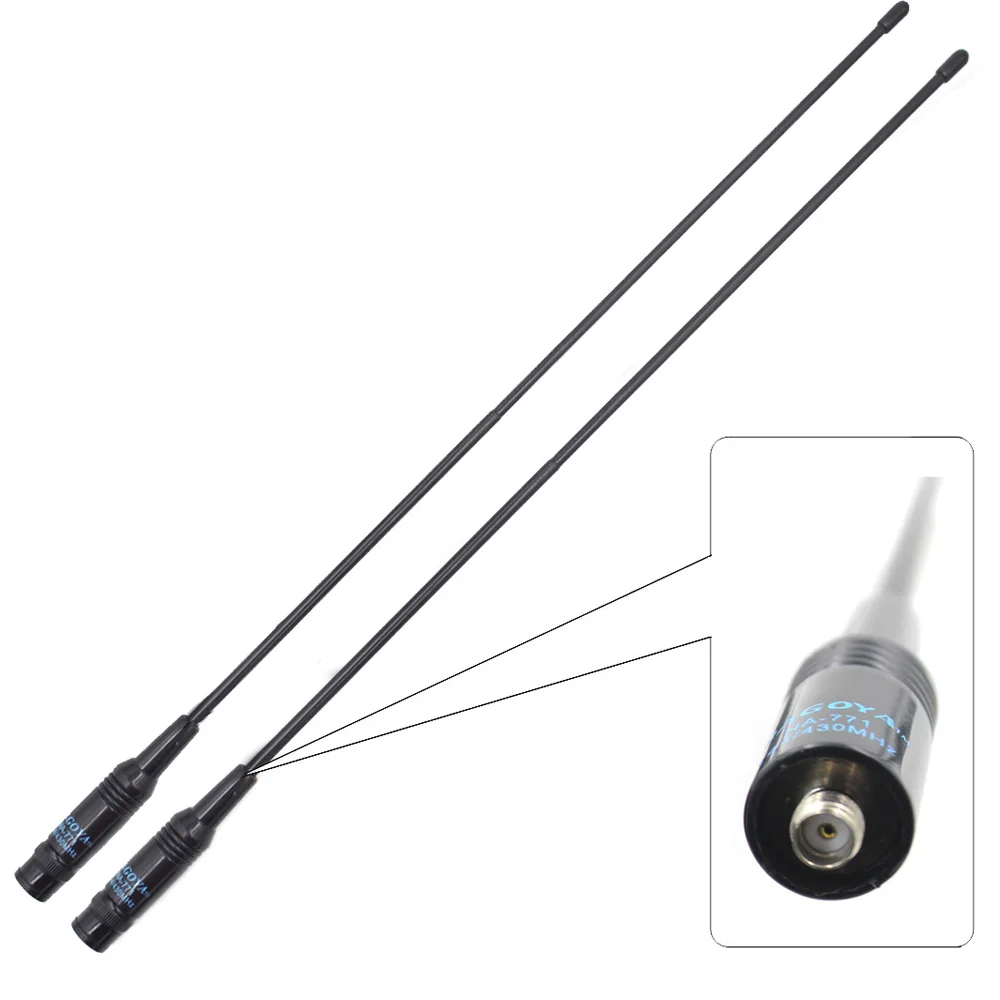 2 uds NAGOYA NA-771 SMA hembra SMA-F antena Flexible de doble banda ancha VHF/UHF 144/430MHz Radio bidireccional BAOFENG UV-5R BF-888S - imagen 2