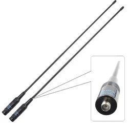 2 uds NAGOYA NA-771 SMA hembra SMA-F antena Flexible de doble banda ancha VHF/UHF 144/430MHz Radio bidireccional BAOFENG UV-5R BF-888S