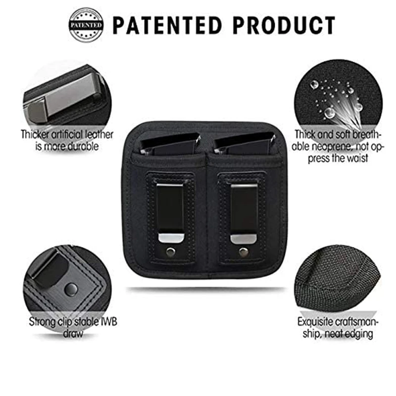 Bolsa táctica para revistas dentro de la cintura, bolsa oculta para transporte oculto, funda Mag de doble pila para G2C Makarov G17 - imagen 4