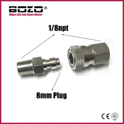 Adaptador rápido de aire NPT 1/8 macho hembra alta presión
