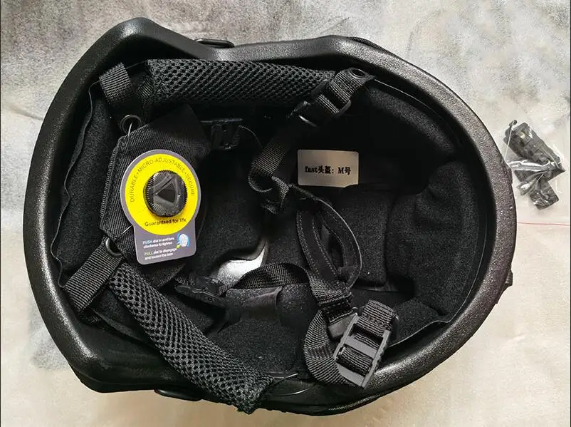 Casco balístico IIIA UHMW-PE con forro premium, equipo de caza verde grande, generación 2, - imagen 4