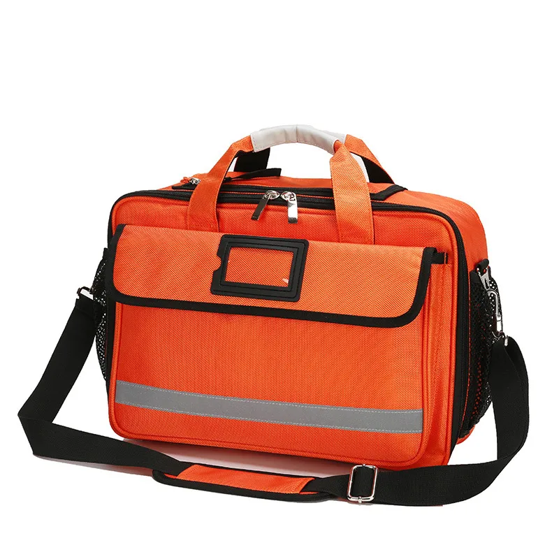 Bolsa médica de primeros auxilios para rescate de emergencia al aire libre, bolsa de gran capacidad vacía, impermeable, multibolsillo, bolsas de nailon para viajes deportivos - imagen 3