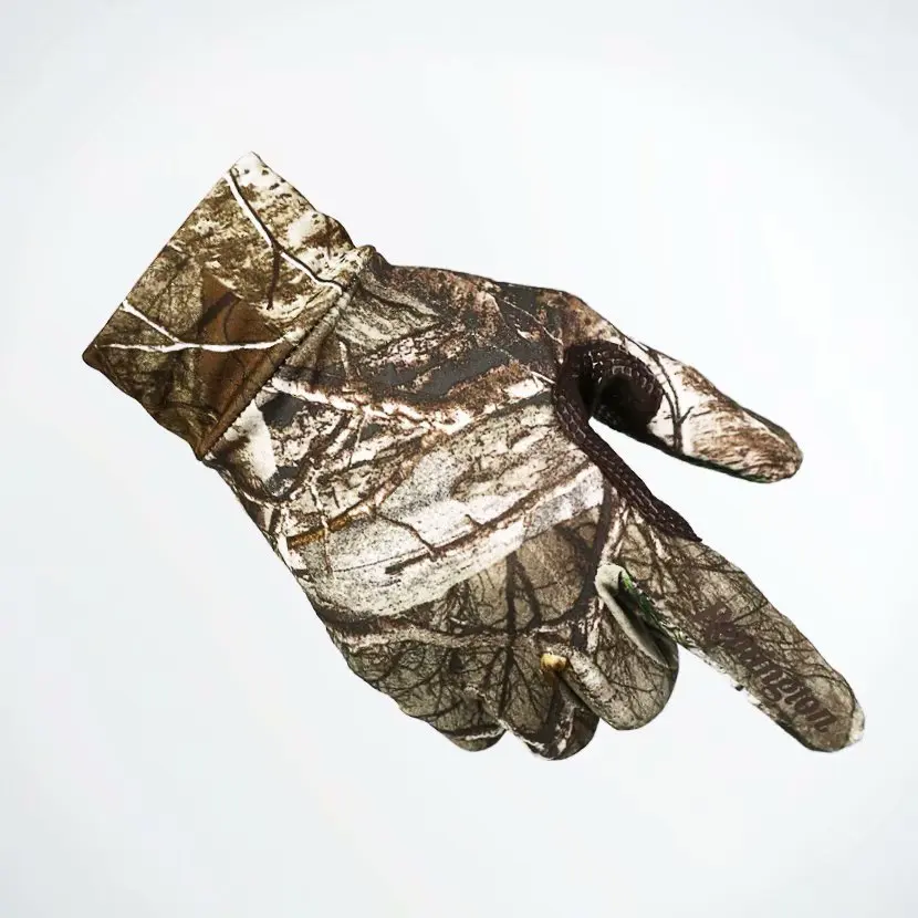 Guantes de camuflaje biónico de secado rápido, elásticos, para caza, pantalla táctil, transpirables, protección solar de dedo completo, para ciclismo de tiro - imagen 4