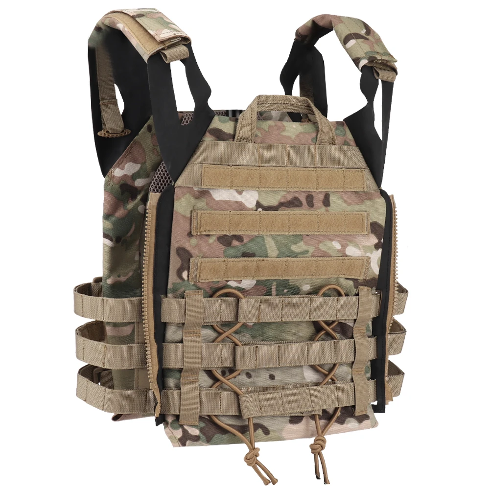 Chaleco táctico JPC 2,0, placa de Panel MOLLE frontal desmontable, Triple bolsa para revistas, configuración, cremallera, nailon, Airsoft, accesorios de caza - imagen 5