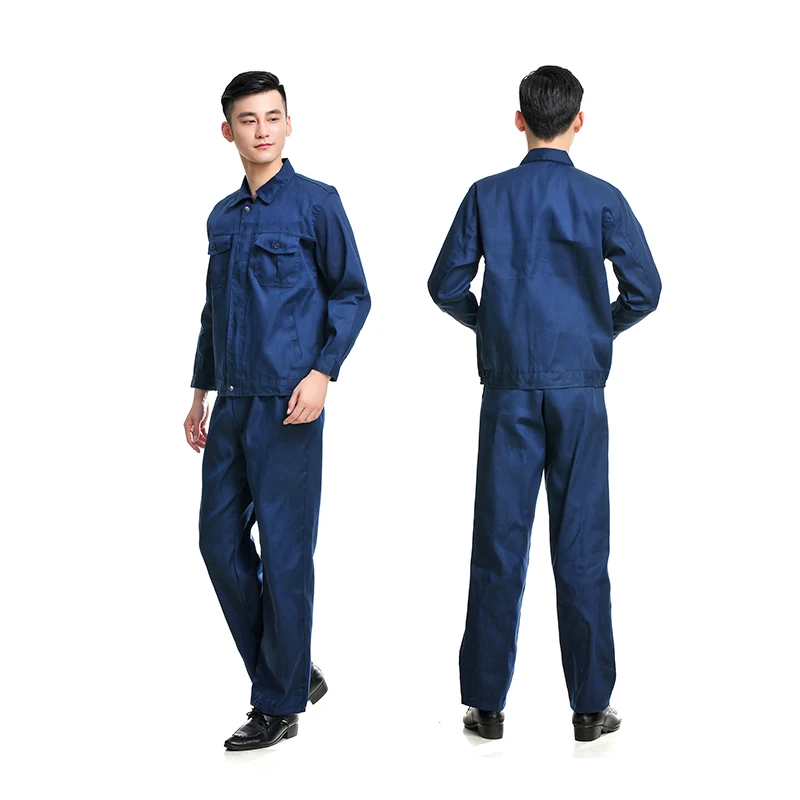 Ropa de trabajo de primavera para hombres y mujeres, chaqueta y pantalones, ropa de trabajo, bata de reparación mecánica, taller de fábrica, uniformes duraderos - imagen 3