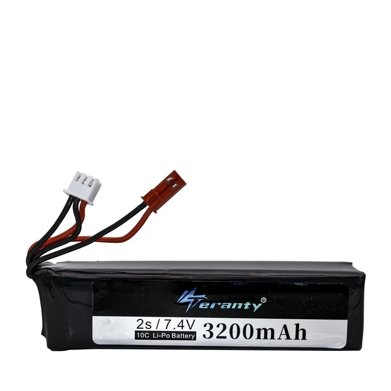 1-3 uds 7,4 V 3200MAH batería recargable para transmisor Frsky Taranis X9D Plus 7,4 V Lipo batería accesorios de juguete - imagen 2