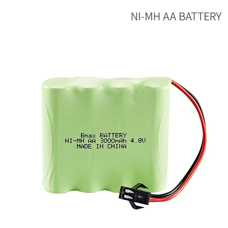 Batería recargable de 4,8 v y 3000mah, Cargador USB para coches teledirigidos, tanques, Robots, barcos, camiones, pistolas, juguetes, NiMH, AA, 4,8 v - imagen 5