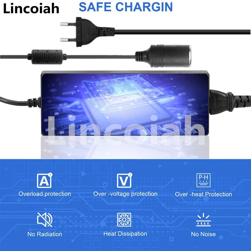 Adaptador de CA 110-220V a cc 12 V 2A 3A 5A 6A 8A 10A, convertidor de encendedor de cigarrillos, inversor de 12 V para bomba de aire de coche - imagen 3