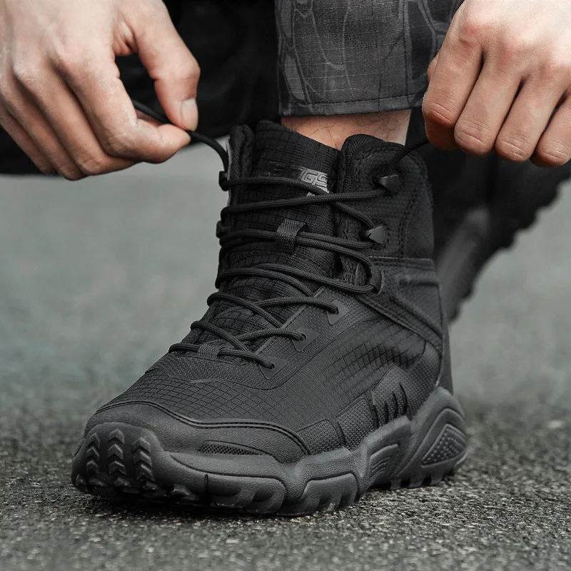 Botas de entrenamiento tácticas ultraligeras para hombre y mujer, zapatos deportivos impermeables para exteriores, Camping, Trekking, escalada y senderismo - imagen 3