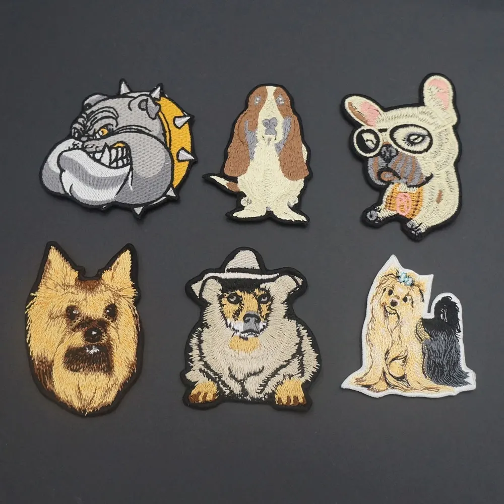 Parches traseros con plancha bordados de animales y perros bonitos para ropa de niños, insignias de mascotas, pegatinas, apliques de ropa - imagen 4