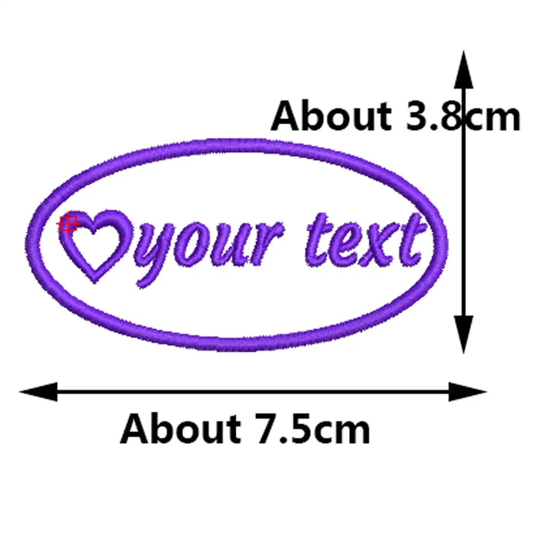 Parche de nombre ovalado bordado con logotipo personalizado, insignia de motocicleta, chaleco, gancho de hierro, respaldo - imagen 2