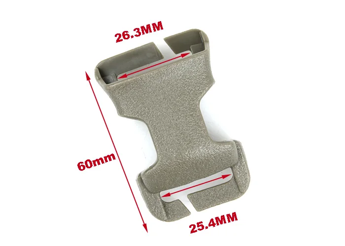 2PCS XC-1B-01 Chaleco táctico Hebilla de conexión rápida de 1 pulgada - imagen 3