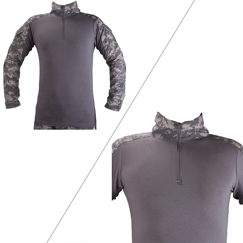 Camisetas tácticas VULPO BDU ACU, camiseta de camuflaje al aire libre, juegos de rol, trajes Ghillie - imagen 3