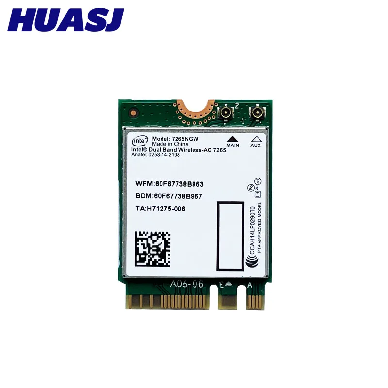Tarjeta de doble banda 802.11AC para Intel 7265NGW, 7265, 7265AC, 867Mbps, vPro/WIDI, inalámbrica, WiFi, Bluetooth, compatible con 4,0 - imagen 3