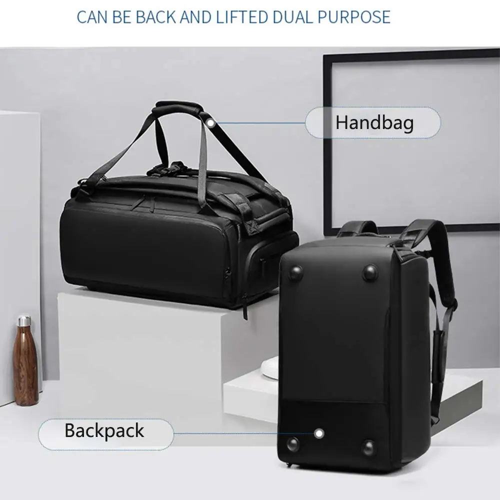 Bolsa de gimnasio deportiva para hombres, mochila de equipaje de viaje, bolsas multifunción para Fitness, bolso de hombro húmedo seco, bolsos al aire libre, Duffle turístico - imagen 5