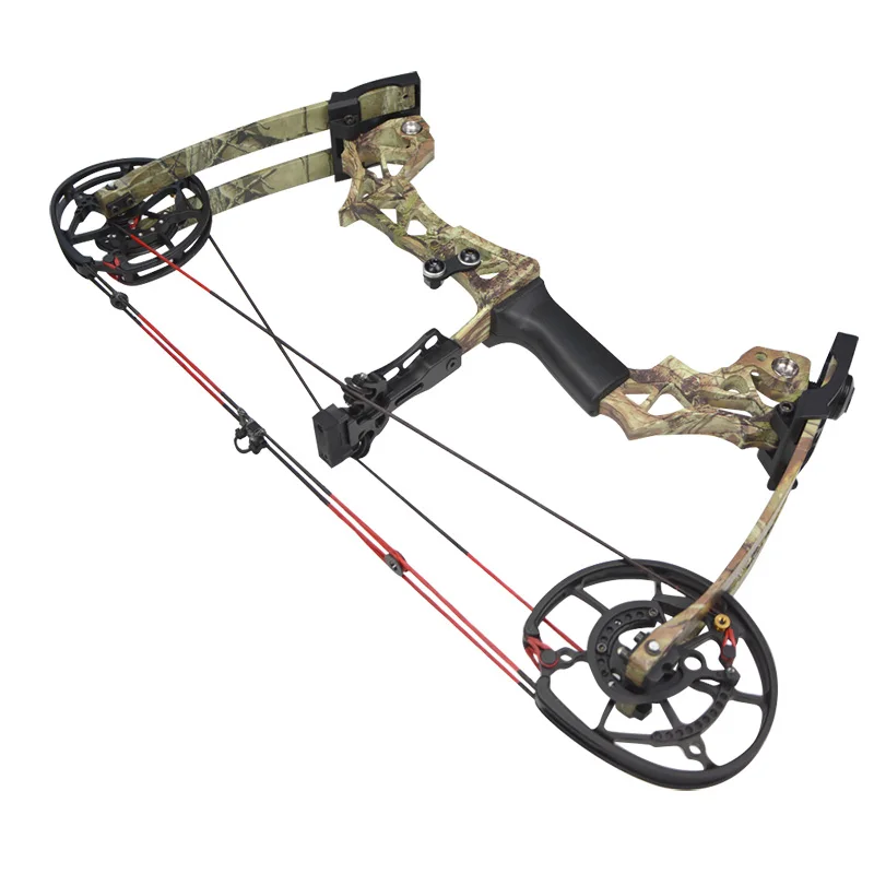 Arco de tiro con arco compuesto para caza, tirachinas de 40-60 libras, cazador adulto con reposaflechas para Flecha, bola de acero, tiro de doble propósito - imagen 5