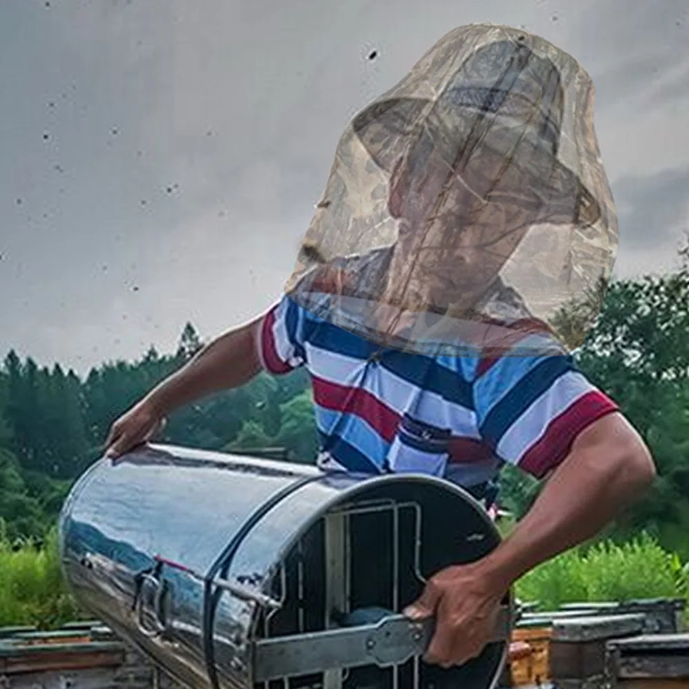 Gorro de camuflaje biónico ultrafino antimosquitos para caza y pesca, gorro de malla para aventura, escalada, Camping, cultivador, apicultor - imagen 5