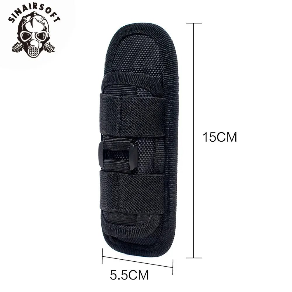 Funda táctica para linterna giratoria de 360 grados, funda para cinturón, funda portátil, soporte, accesorios de iluminación para caza - imagen 4
