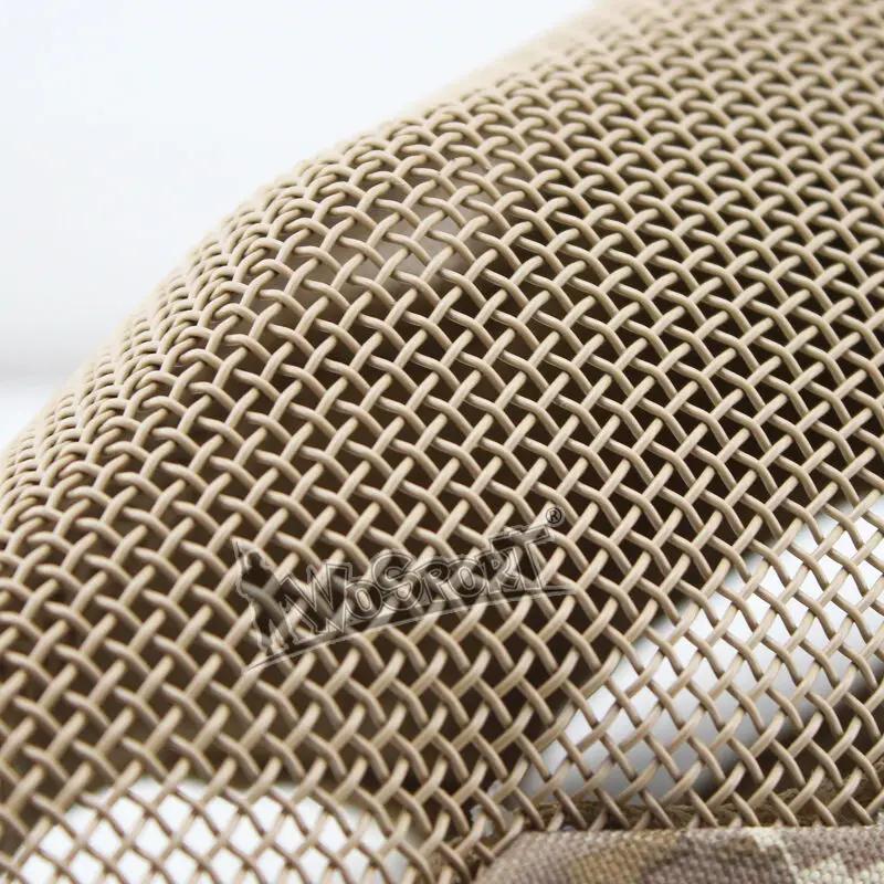 Malla de alambre de acero táctica para exteriores, protector facial completo, defensa para deportes, caza, esgrima, Kendo - imagen 4