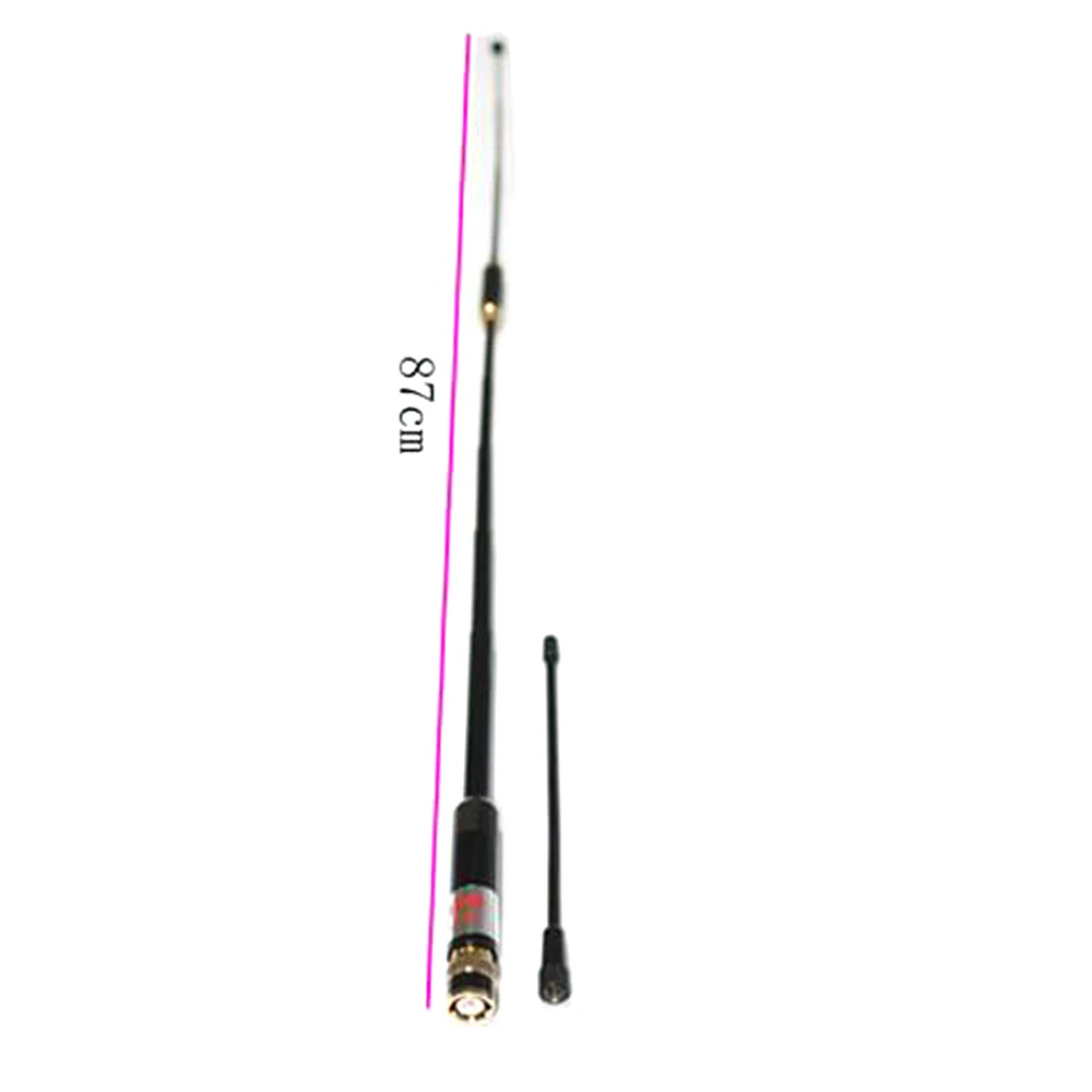 Nuevo AL-800 negro 144/430MHz SMA-F/SMA/BNC antena telescópica de alta ganancia y súper alta calidad para HYT BAOFENG uv-5r - imagen 5