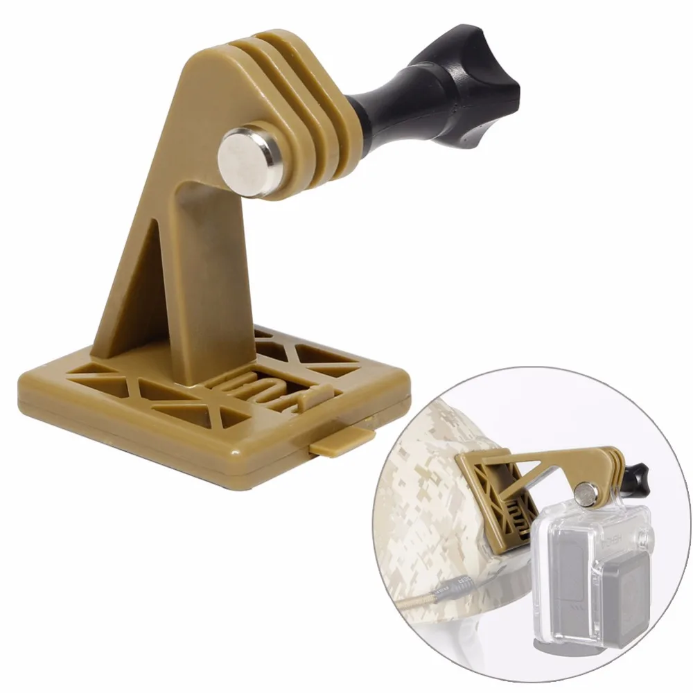 Adaptador de casco táctico GoPro Hero, cámara de acción, montaje fijo, portátil, deportes al aire libre, caza, casco Airsoft rápido, accesorios NVG - imagen 3