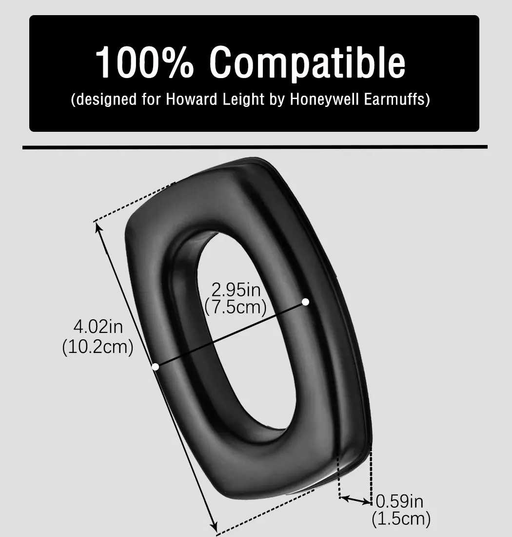 ZOHAN-almohadillas de Gel de repuesto para auriculares, almohadillas duraderas para auriculares, orejera de tiro electrónico, almohadillas de auriculares de alta proteína - imagen 4