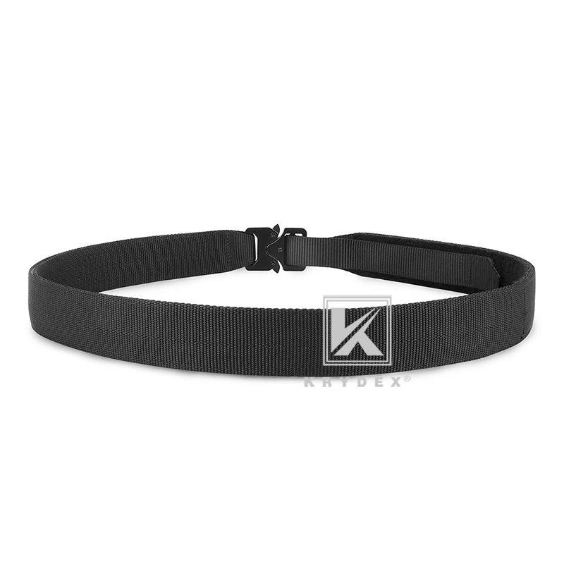 KRYDEX-Cinturón de trabajo táctico de 1,5 pulgadas, cinturón de tiro de liberación rápida, 1,5 ", giro a 1" de ancho, cinturón negro rígido EDC de 2 capas para hombres - imagen 2