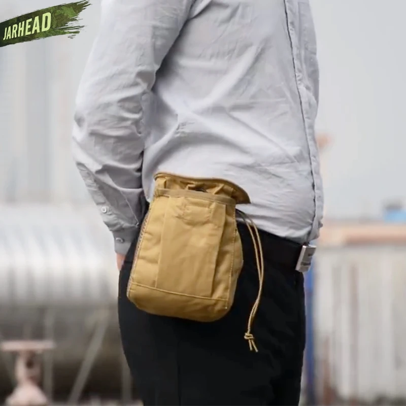 Bolsa grande MOLLE impermeable para exteriores, almacenamiento de basura para escalada, Camuflaje, reciclaje táctico - imagen 4