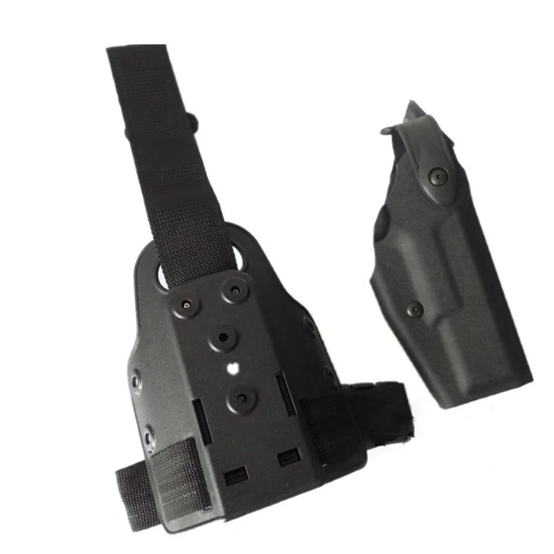 Funda táctica para pistola Glock, funda para pistola de caza, mano derecha, pierna caída, Glock 17, 19, 22, 23, 31, 32 - imagen 3