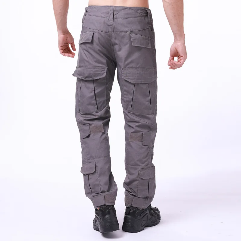 Pantalones de entrenamiento de combate para uniforme militar al aire libre, pantalones tácticos de camuflaje con múltiples bolsillos, monos del ejército de camuflaje de campo CS - imagen 4
