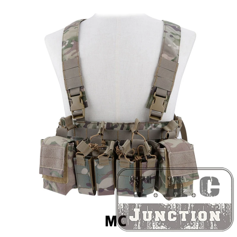 Placa de arnés táctico D3CR X, aparejo de pecho de asalto del ejército, equipo de pecho de Panel de misión frontal con revista y bolsa multimisión - imagen 2
