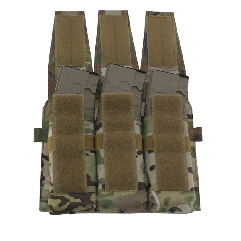 FMA bolsa táctica Mag MC Triad M4 bolsa de revista Airsoft para chaleco táctico AVS JPC chaleco Molle Panel frontal - imagen 5
