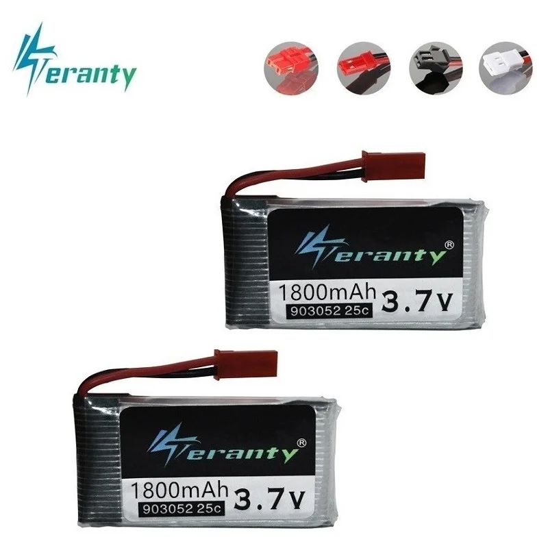 Batería recargable de 3,7 v y 1800mAh para HQ859B, HQ898B, H11D, H11C, T64, T04, T05, F28, F29, T56, T57, 3,7 v, Lipo, enchufe jst - imagen 5