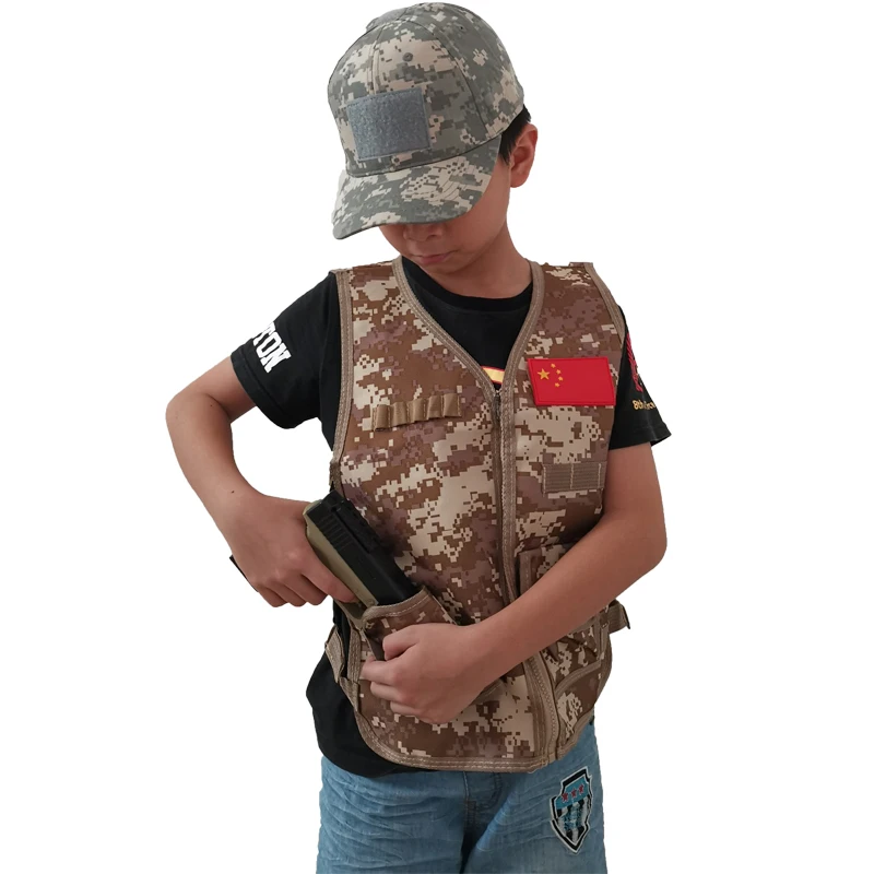 Gorra de béisbol para niños al aire libre, gorra militar táctica para niños, deporte al aire libre, Snapback, juego de guerra, gorras militares Airsoft, sombrero de camuflaje para senderismo - imagen 4