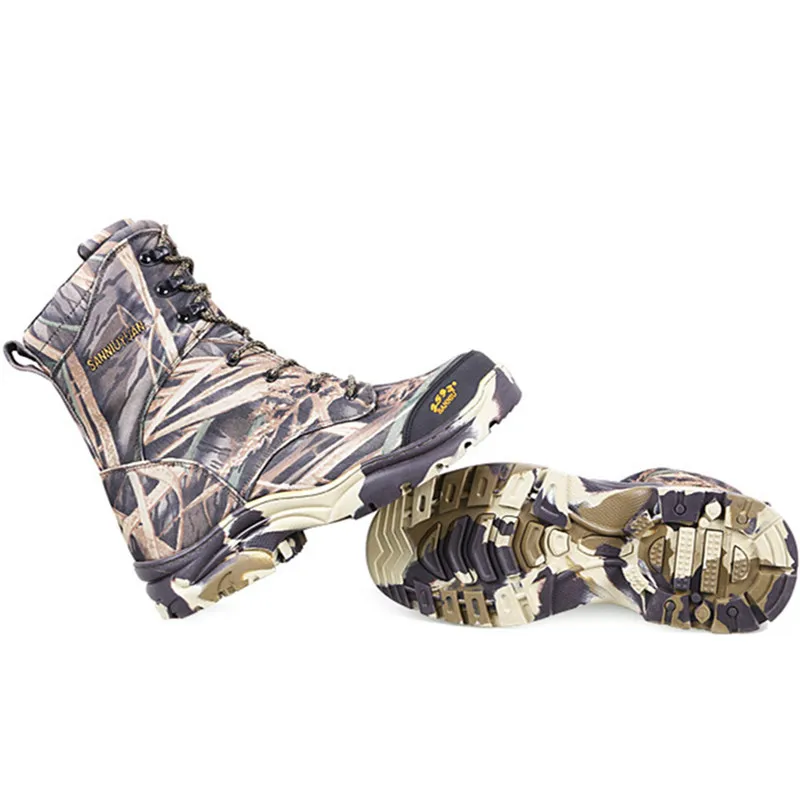 New Autumn Winter Bionic Camouflage Hunting Fishing Boots Men's Hiking Moutaineering Trainning Wear-Resistant High Boots - imagen 5