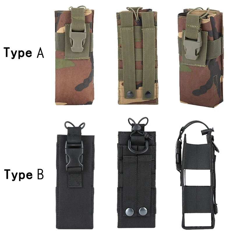 Bolsa táctica Molle para walkie-talkie, soporte para placa, accesorio para chaleco de policía Molle, cinturón de cintura, accesorio de caza - imagen 2