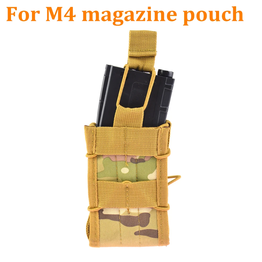 Airsoft Molle Mag-Bolsa de soporte táctico militar para Rifle M4 / M14 / AK /G3, accesorios para Paintball y caza - imagen 2