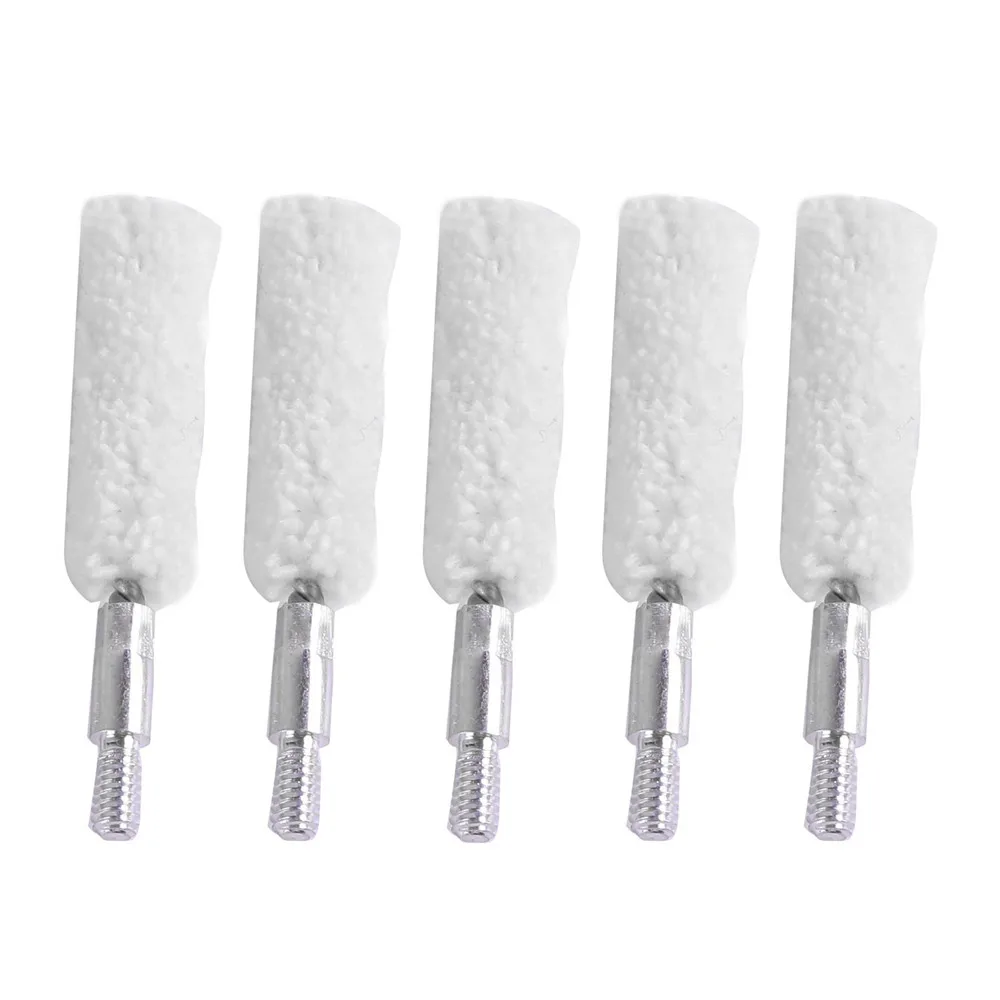 Juego de cepillos de algodón para pistola táctica, cepillo de limpieza para pistola de caza, 9mm, 12GA, 30, 300, 308, 22, 45, 5 unidades - imagen 3