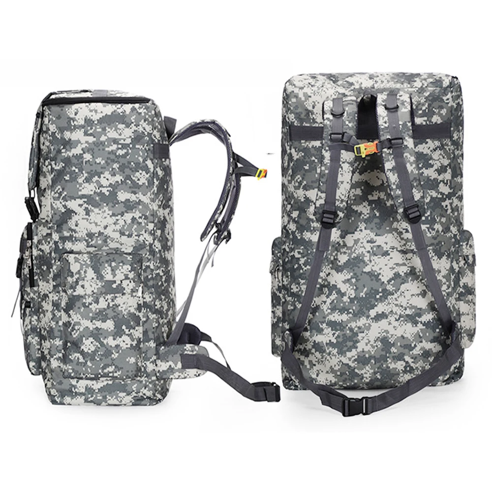 Mochila táctica de camuflaje para hombre, bolsa grande de 120L, impermeable, para exteriores, equipaje de asalto, deporte, senderismo, Camping, viaje - imagen 5