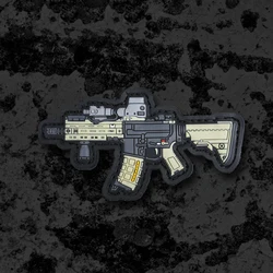Parche PVC táctico rifle MK18 – Para mochila chaleco