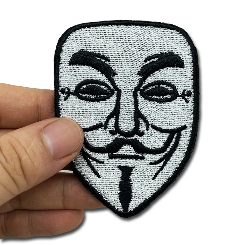 Parches de carillas sonrientes, insignia creativa bordada de alta calidad, banda para el brazo con gancho, pegatina 3D para chaqueta y mochila - imagen 5