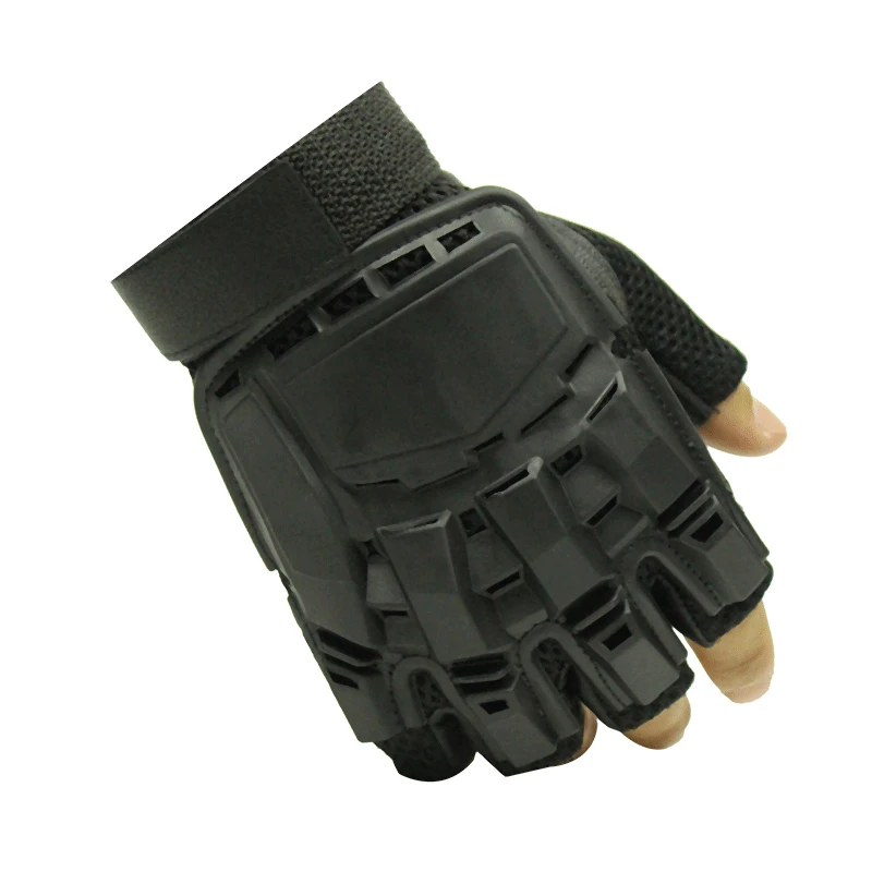 Guantes tácticos Airsoft, guantes de tiro de Paintball, nudillos duros, guantes de goma antideslizantes para senderismo, escalada y combate - imagen 2