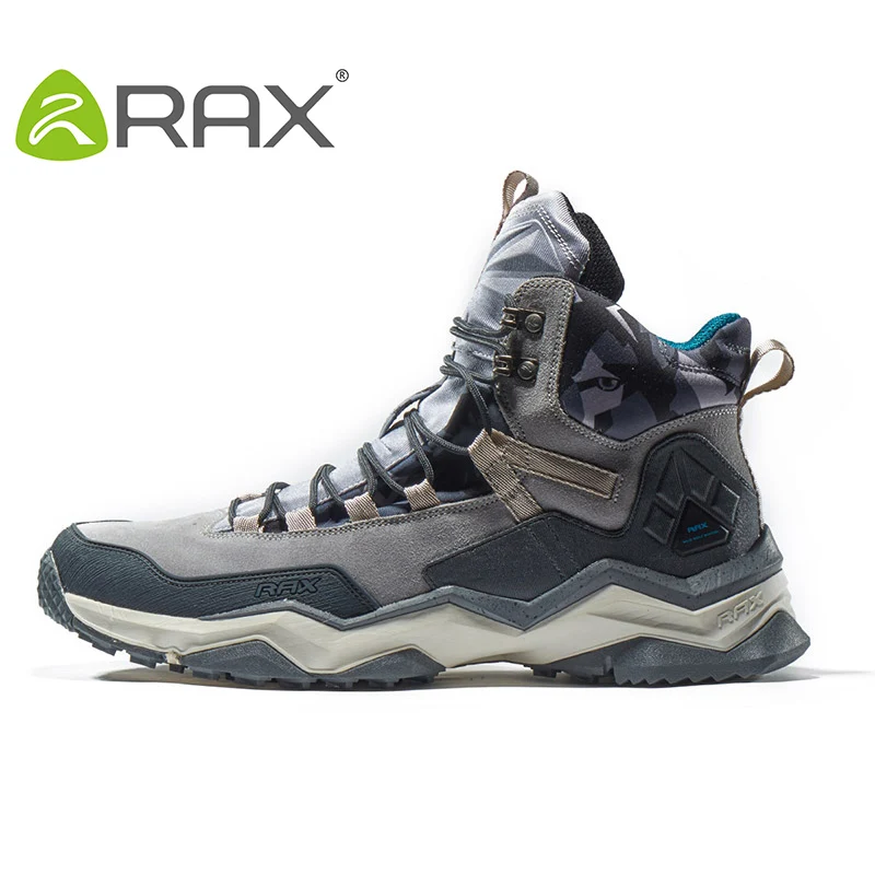 Rax-zapatos de senderismo impermeables para hombre y mujer, botas de caza al aire libre, zapatos de Trekking de montaña, botas tácticas de cuero, zapatos de senderismo - imagen 5