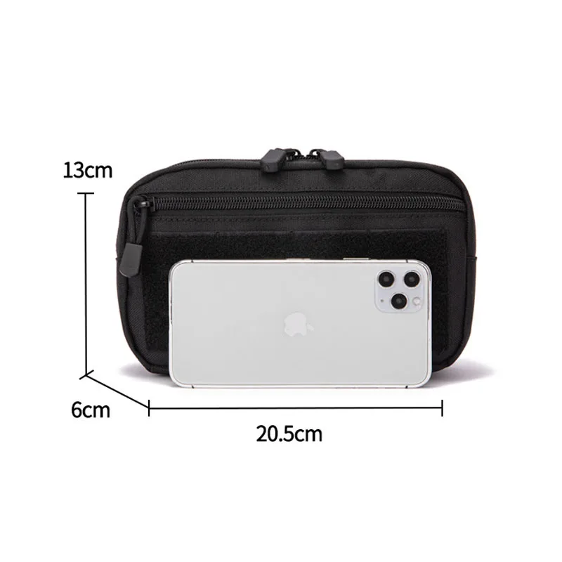 Riñonera táctica Molle para exteriores, bolsa de herramientas de utilidad para teléfono, chaleco de cinturón, funda de soporte para teléfono EDC, bolsa de caza - imagen 5