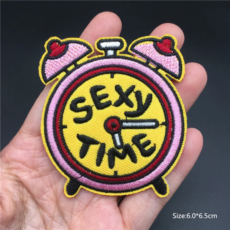 Parches de extraterrestre de flamenco rosa de dibujos animados, ropa para niños, rayas bordadas Diy para insignias de ropa, apliques de parches para planchar - imagen 5