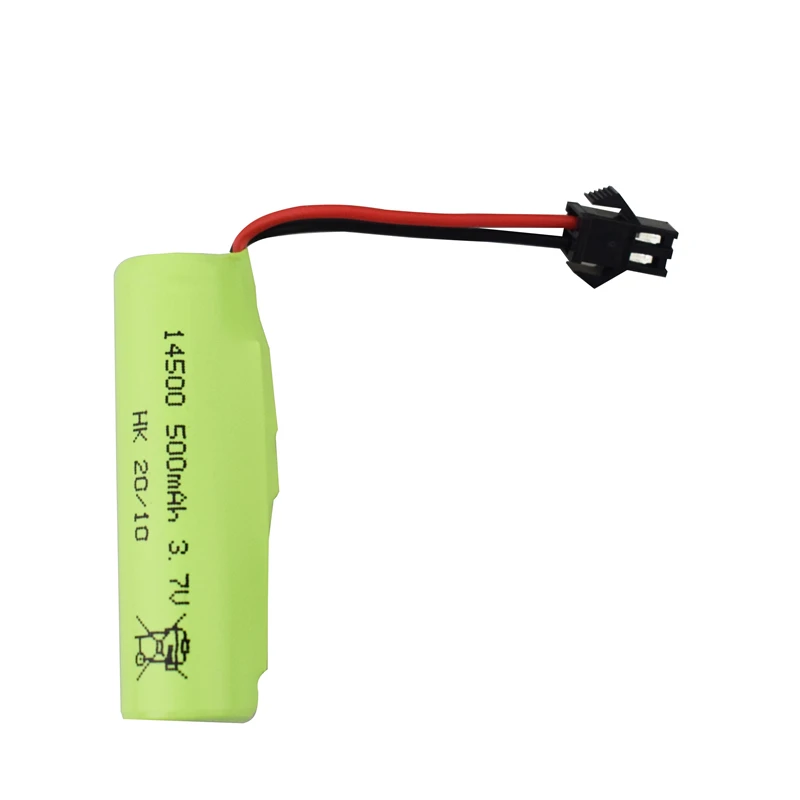 Juego de cargador y batería Lipo 1S 3,7 V 500Mah 14500 para DE35 DE38 Dubbelzijdig Rc Tumbling Stunt Afstandsbed momento controle Auto - imagen 2