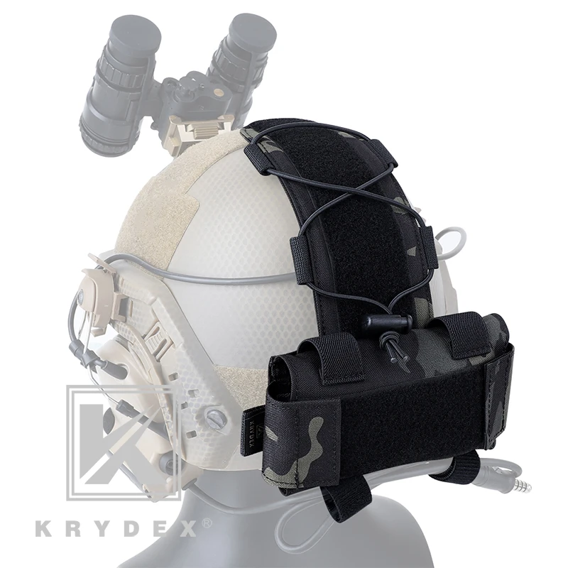 KRYDEX-Paquete de batería táctica MK1, bolsa para casco de combate, sistema de retención de almacenamiento de accesorios, caja de batería de contrapeso GPNVG-18 - imagen 4
