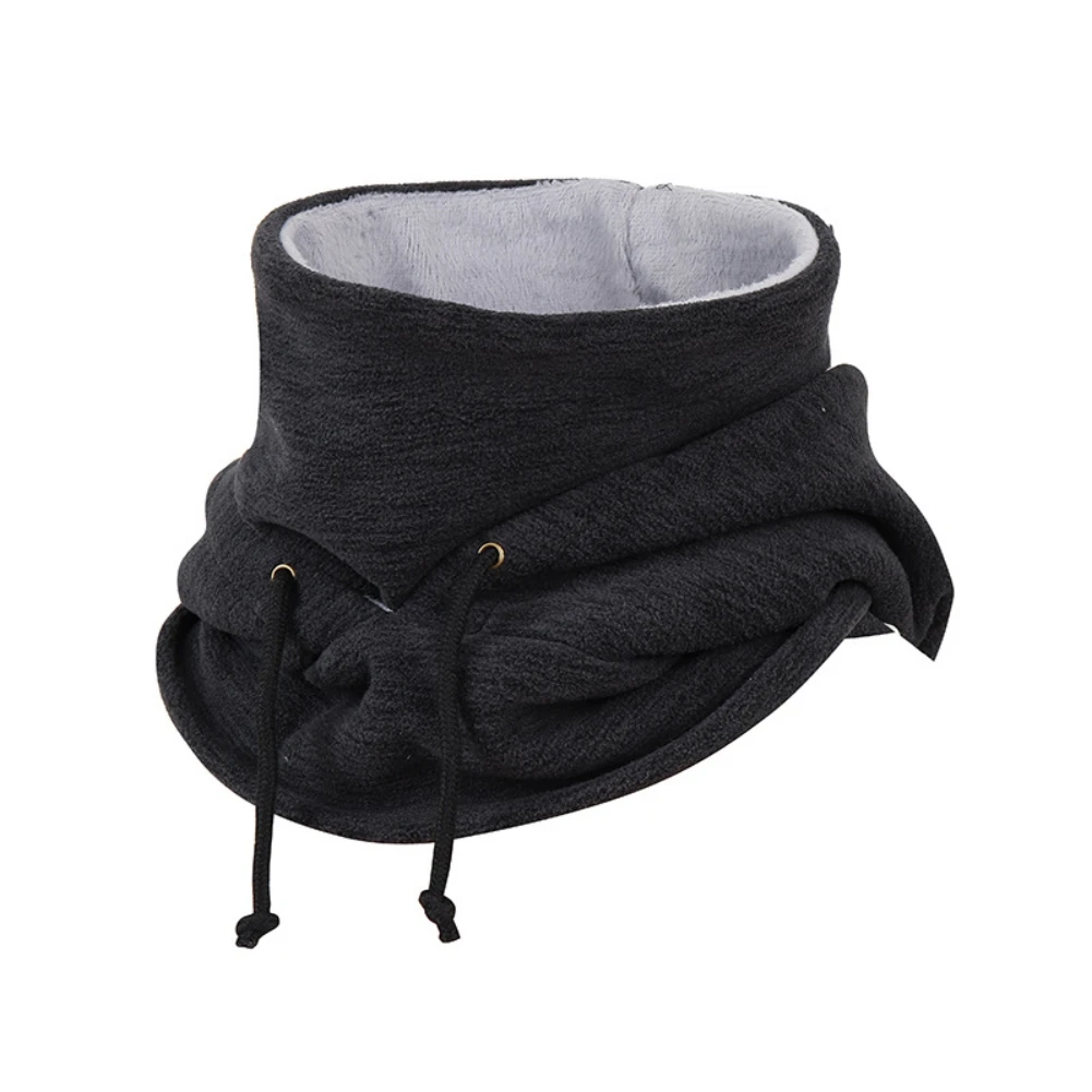 Pasamontañas para hombre, gorros de esquí y ciclismo, capucha de lana, máscara facial a prueba de viento, calentador de cuello para exteriores, gorros de pasamontañas térmicos de lana para bicicleta de invierno - imagen 2