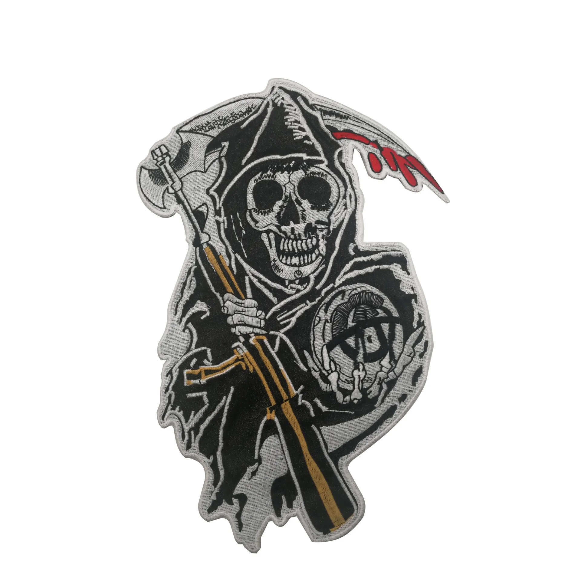 Parches grandes Extra bordados para ropa, insignias para montar en moto, modelo Águila, hechos a mano, novedad - imagen 4